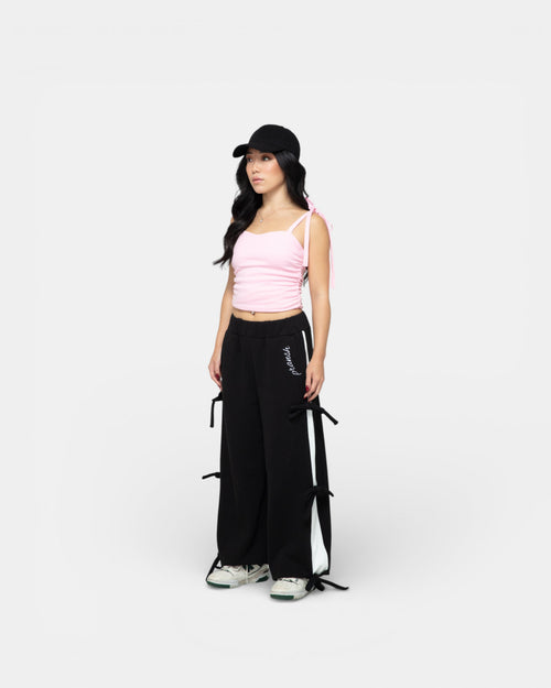 Pransh premium Halo sweatpants in Black, 100% French terry cotton, full-length fit
